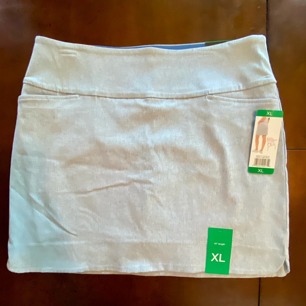 S.C. & Co. Women's XL Tummy Control Skort Size XL Light Blue NWT Activewear
